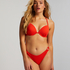 Haut de bikini côtelé Aruana, Orange