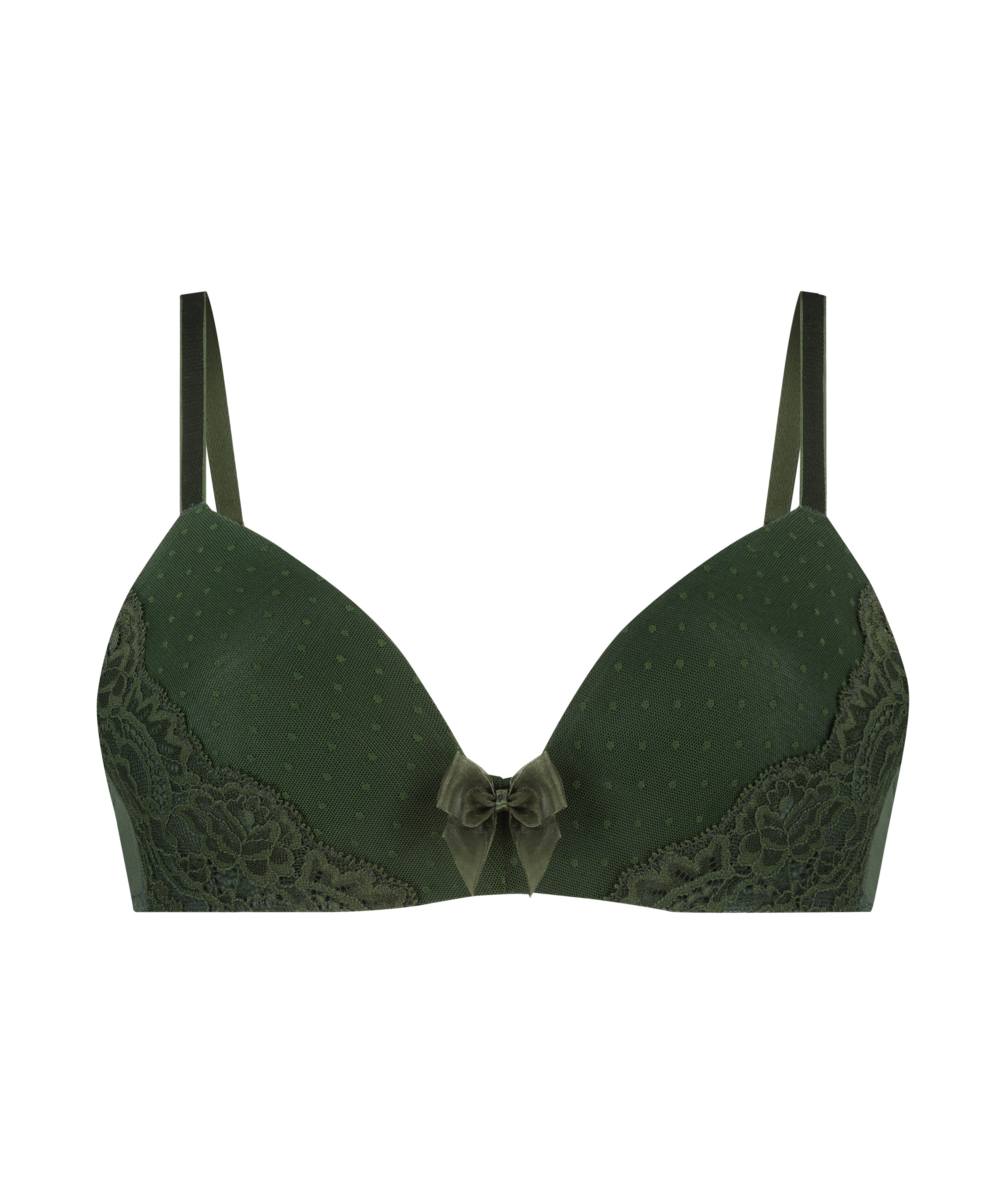 Soutien-gorge sans armatures préformé Kate, Vert, main