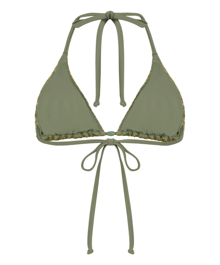 Haut de bikini triangle Cali, Vert