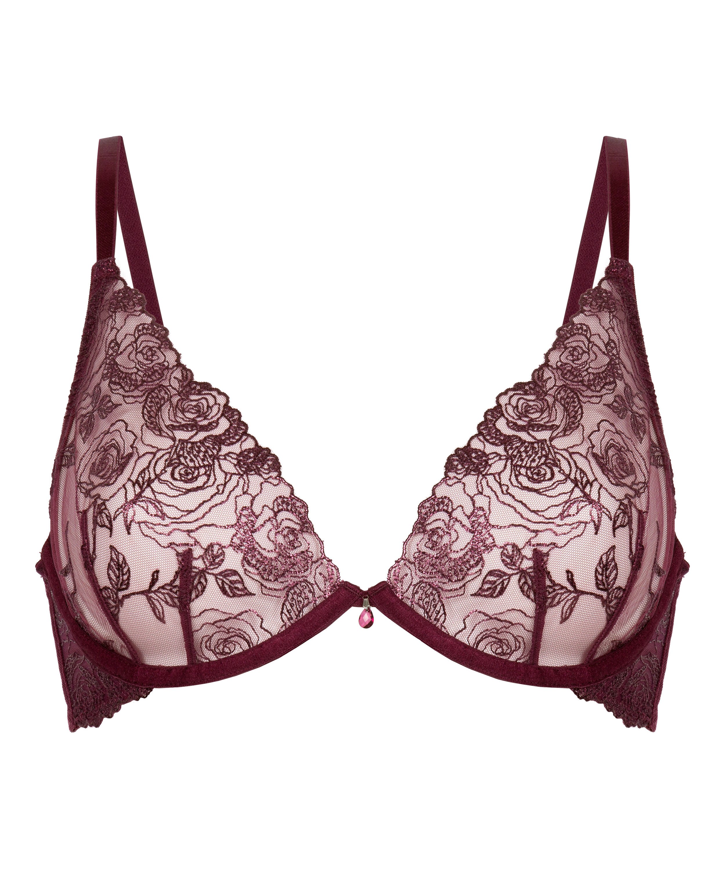 Soutien-gorge &agrave; armatures non-rembourr&eacute; Hollie, Pourpre