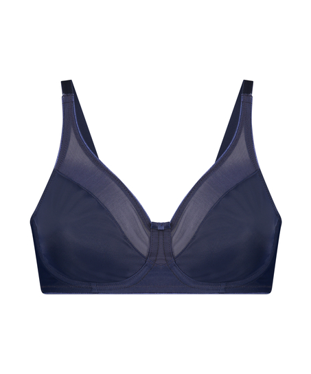 Soutien-gorge à armatures non-préformé minimiseur Nina, Bleu
