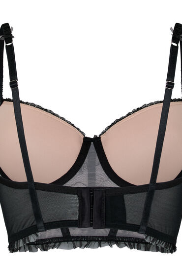 Hunkemöller Voorgevormde Longline Beugel Bh Felicity Zwart, foto 2