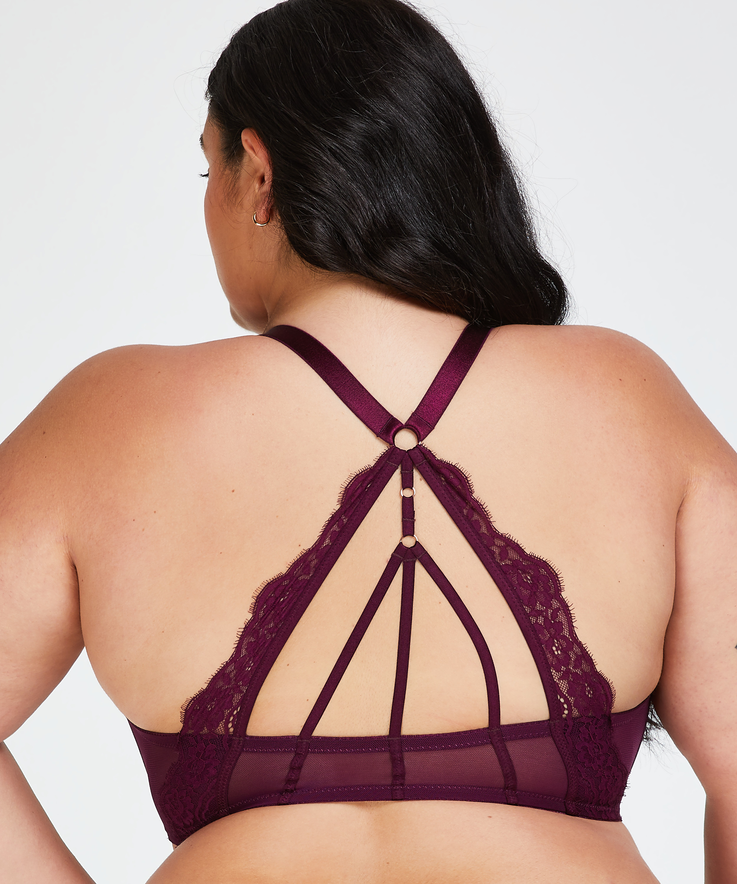 Soutien-gorge &agrave; armatures pr&eacute;form&eacute; Melissa, Pourpre, main