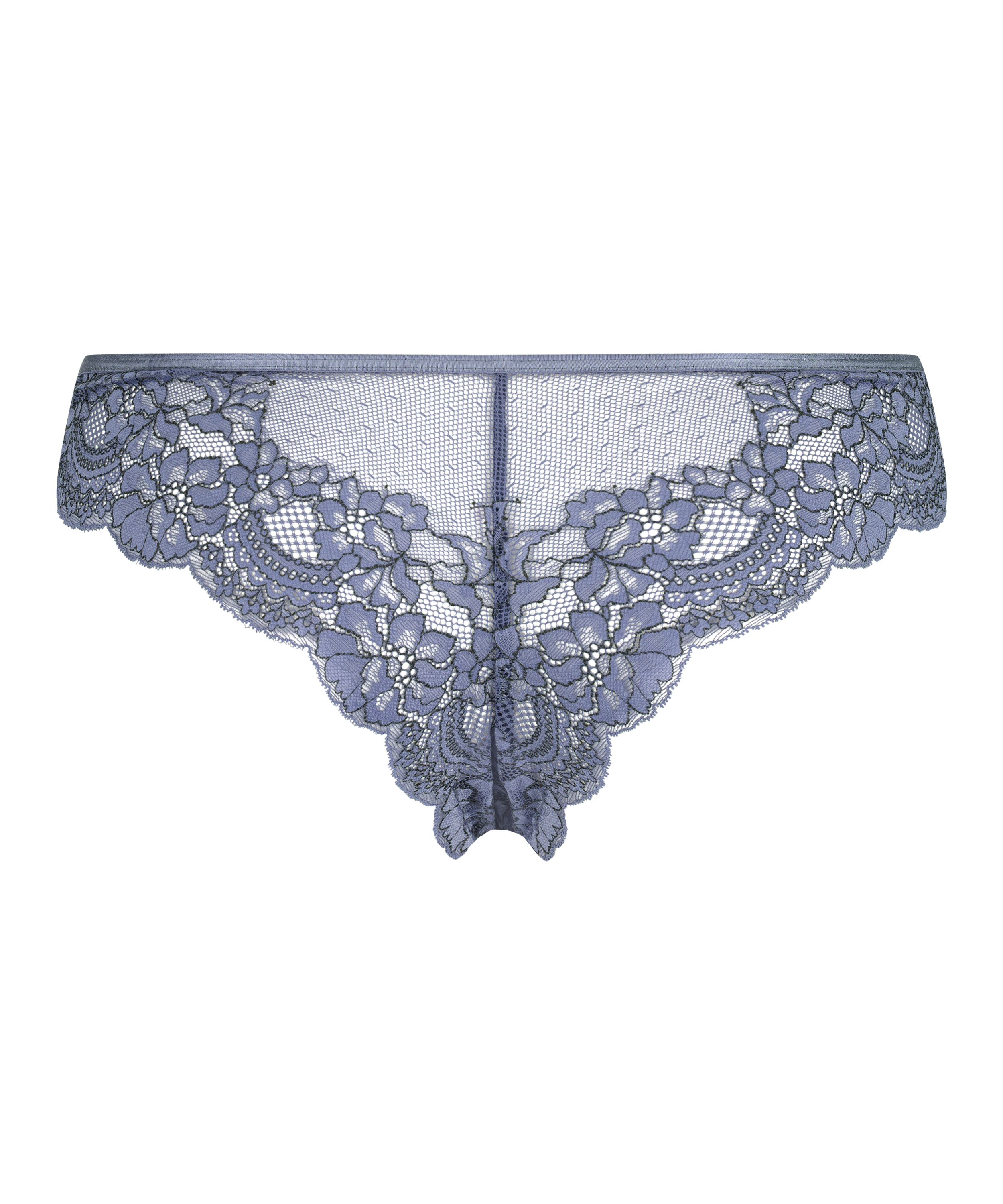 Slip brésilien Pénélope, Bleu, main