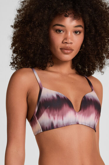 Hunkemöller Voorgevormde Bikinitop Zonder Beugel Mauritius Paars