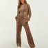 Pantalon de jogging Velours, Brun
