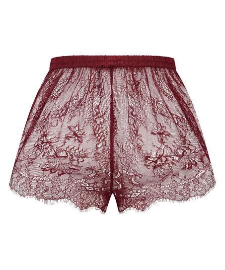 Shorts Lace Delphine, Rood