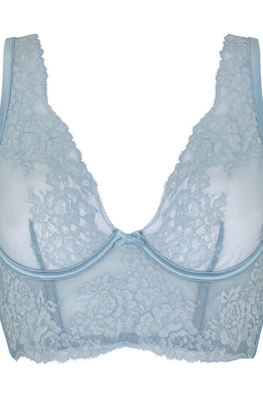 Hunkemöller Niet-Voorgevormde Longline Beugel Bh Rosie Blauw, foto 3
