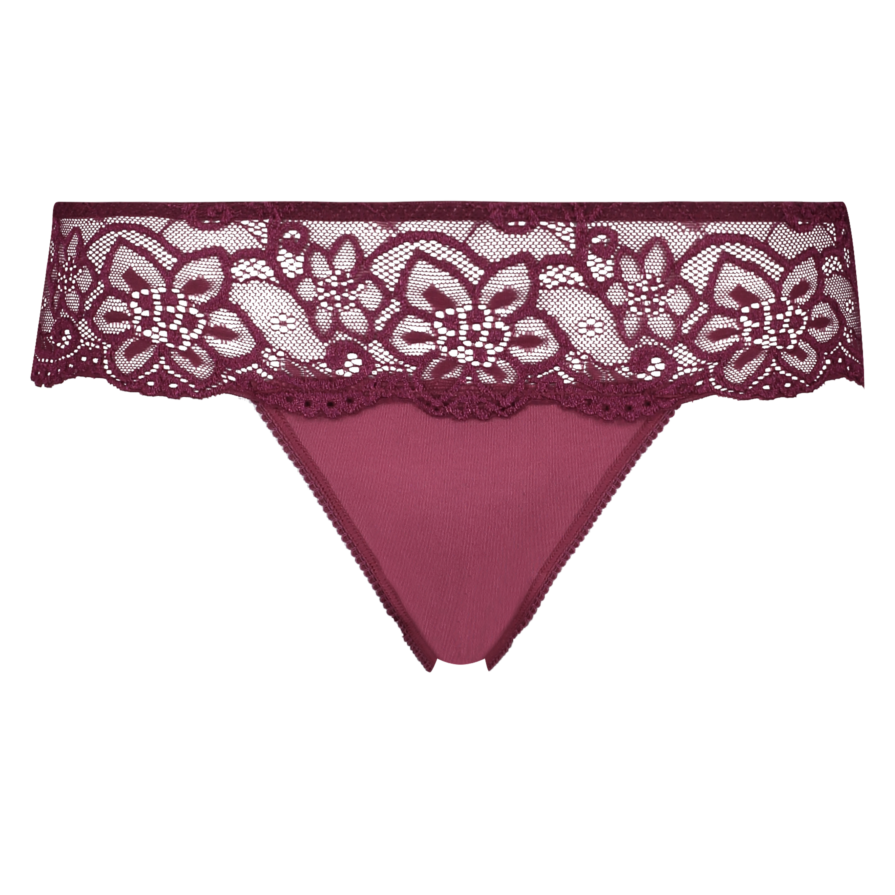 Boxer string Rosie, Pourpre, main