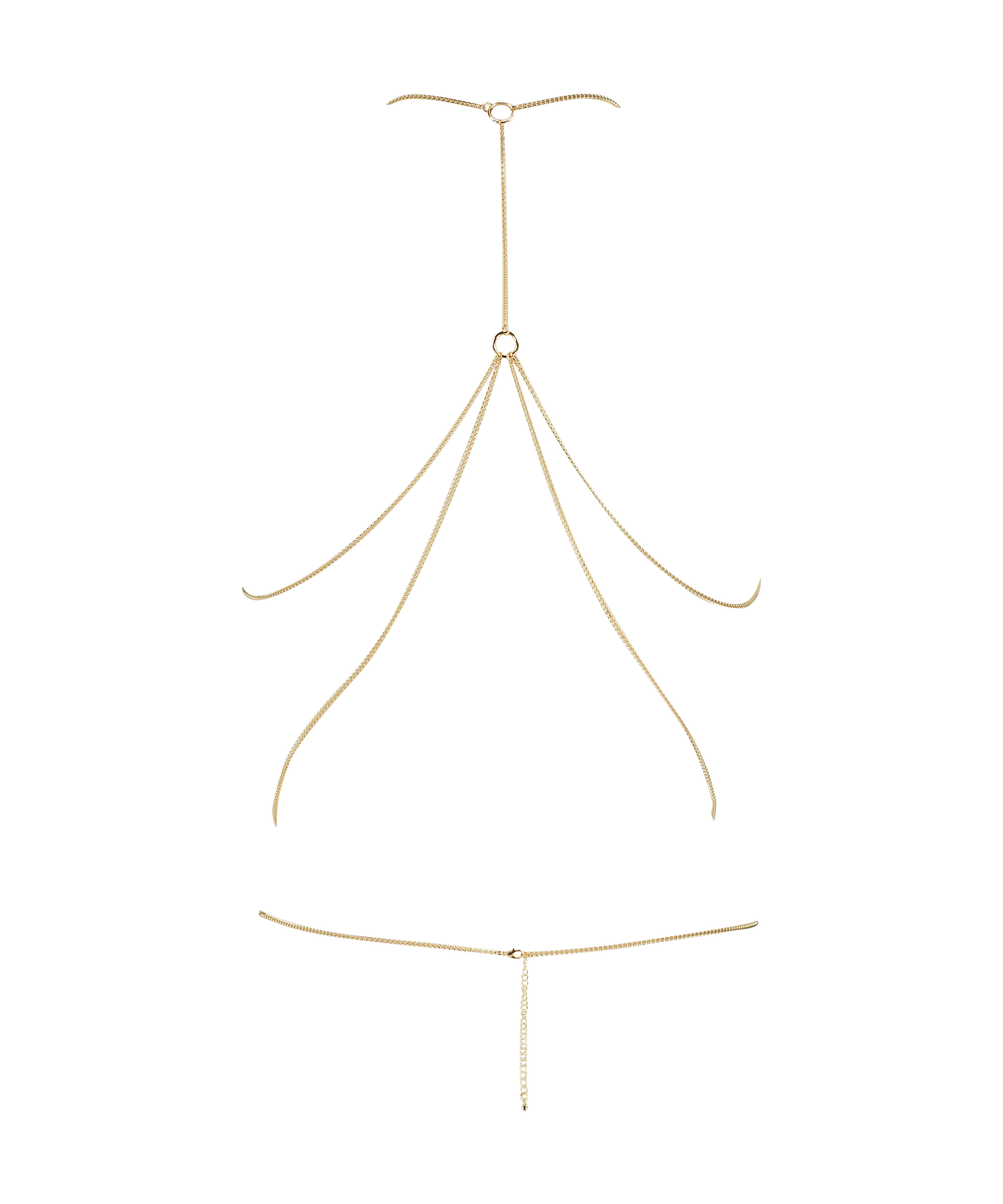 Mesh bralette Metal, Geel, main