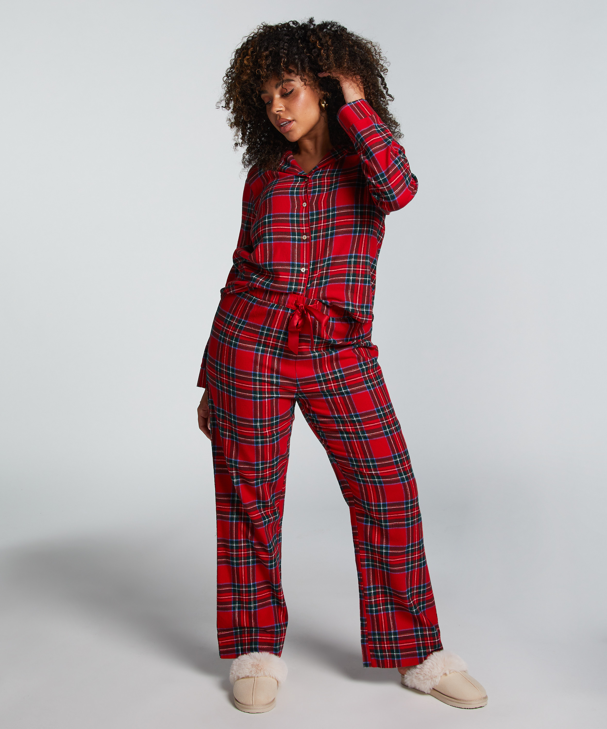 Pyjamaset Twill, Rood, main