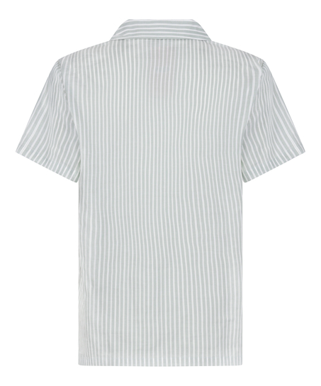 Geweven jasje met Strepen, Groen