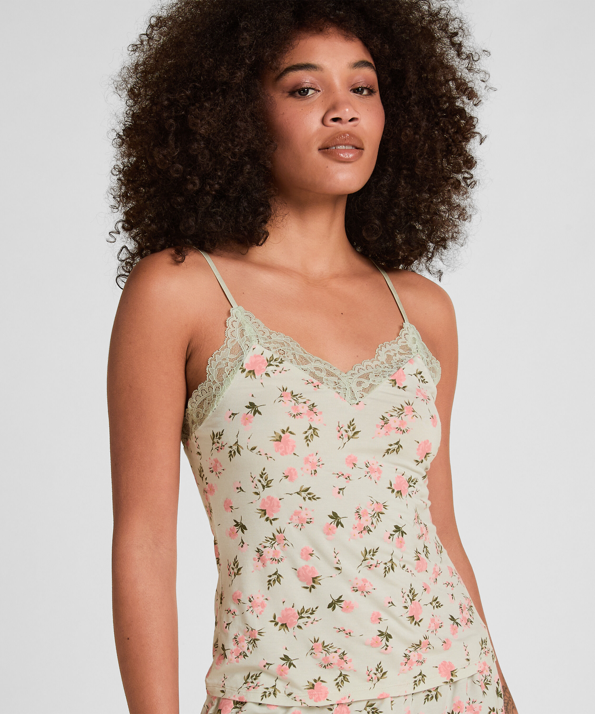 Korte pyjama set, Groen