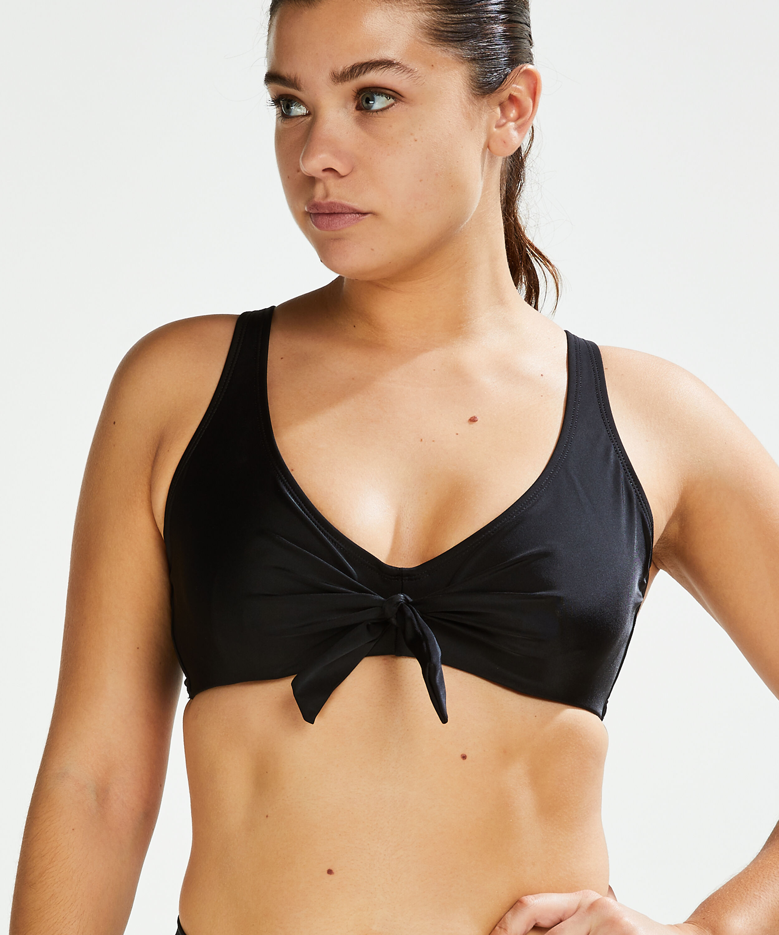 Niet-voorgevormde beugel bikinitop Sunset Dreams, Zwart