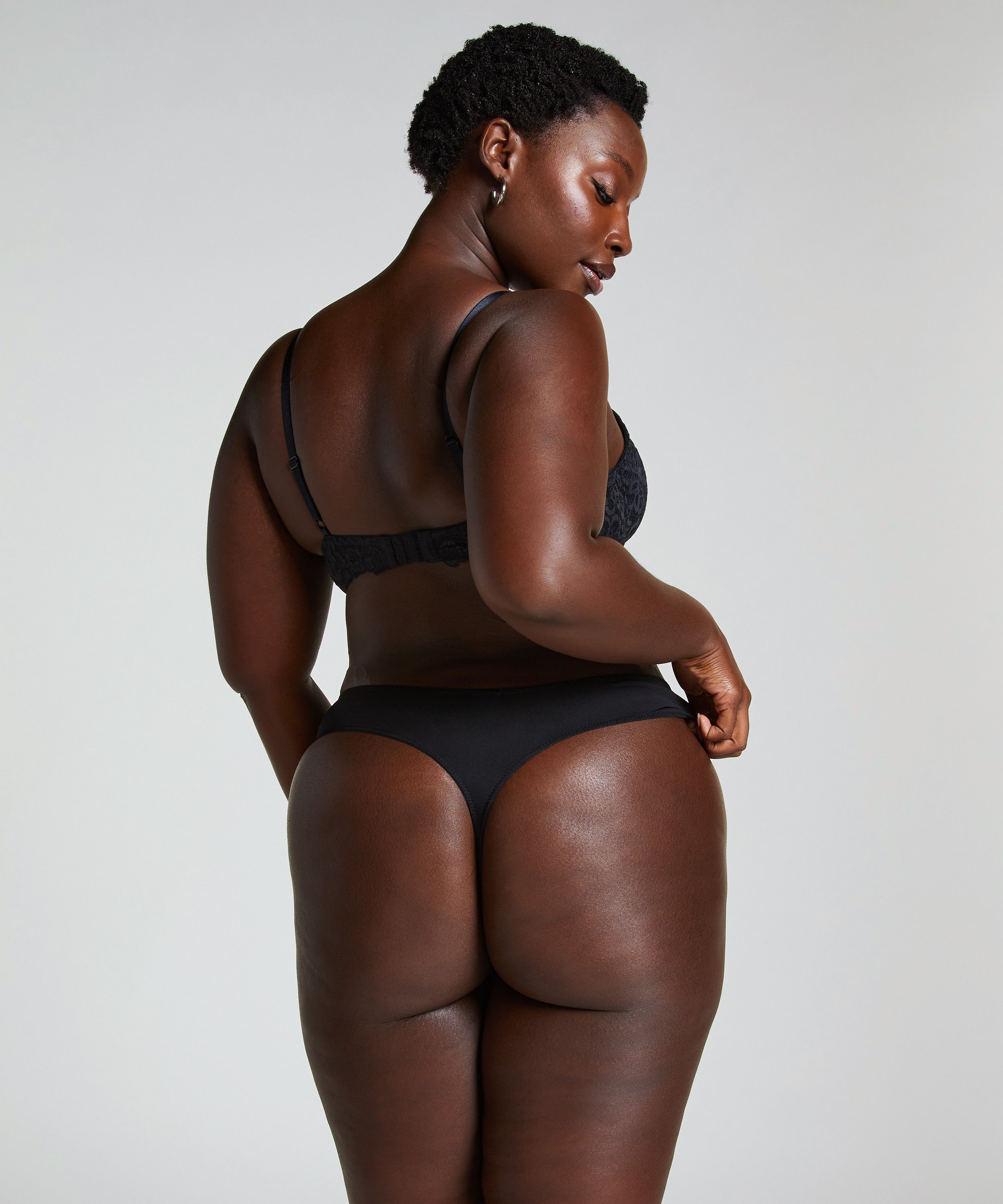 Soutien-gorge à armatures préformé Marine, Noir, main