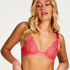 Soutien-gorge non rembourr&eacute; &agrave; armatures Hana, Rose
