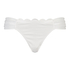 Slip de Bikini Rio Scallop, Blanc