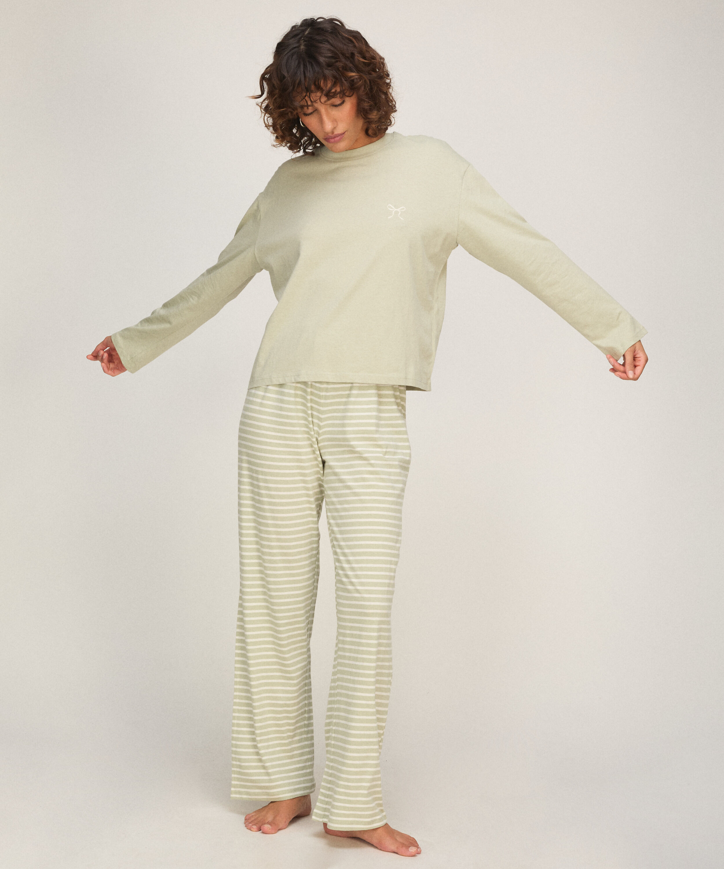 Pyjamaset van katoenen jersey