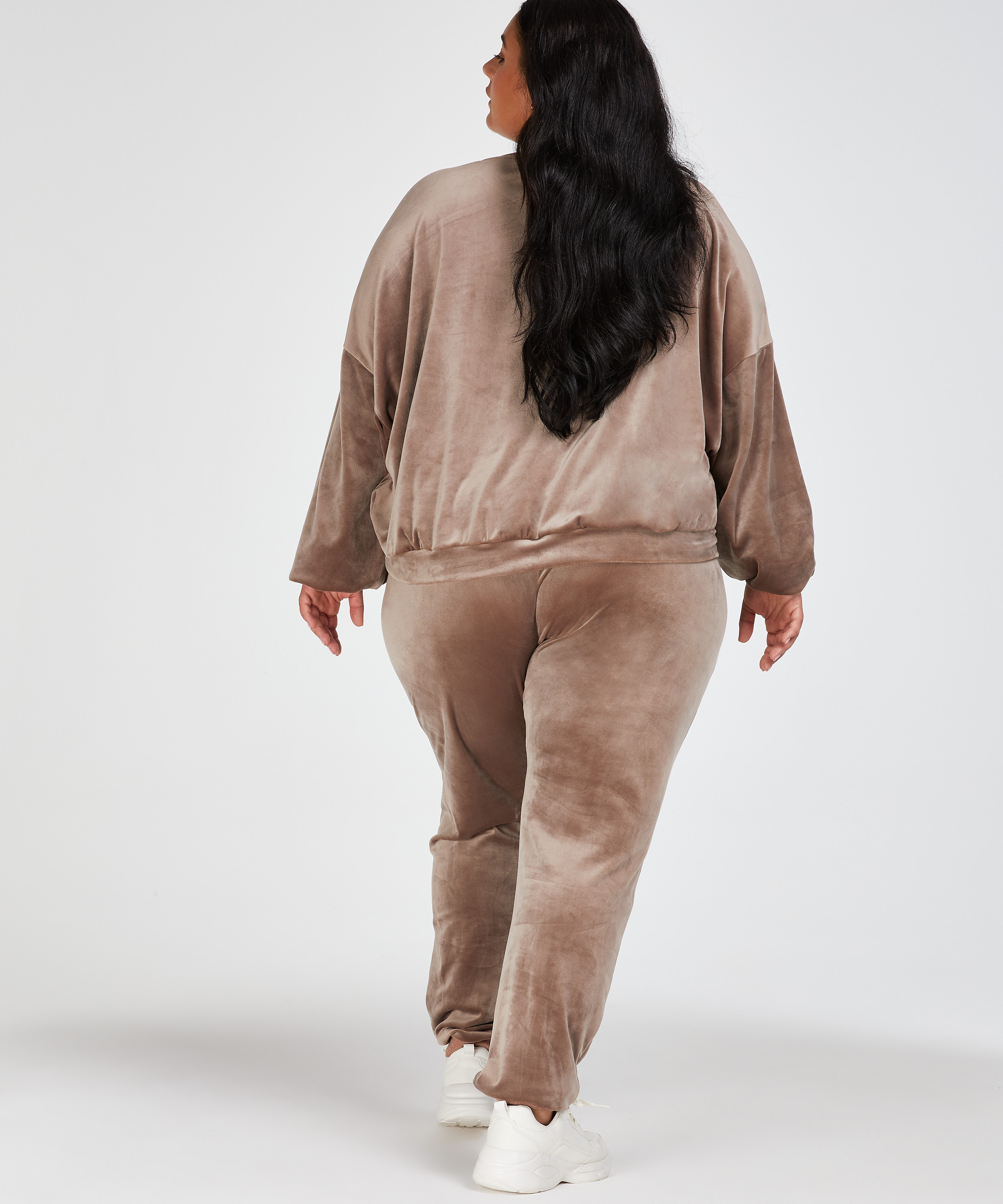 Top Velours Lurex, Brun, main