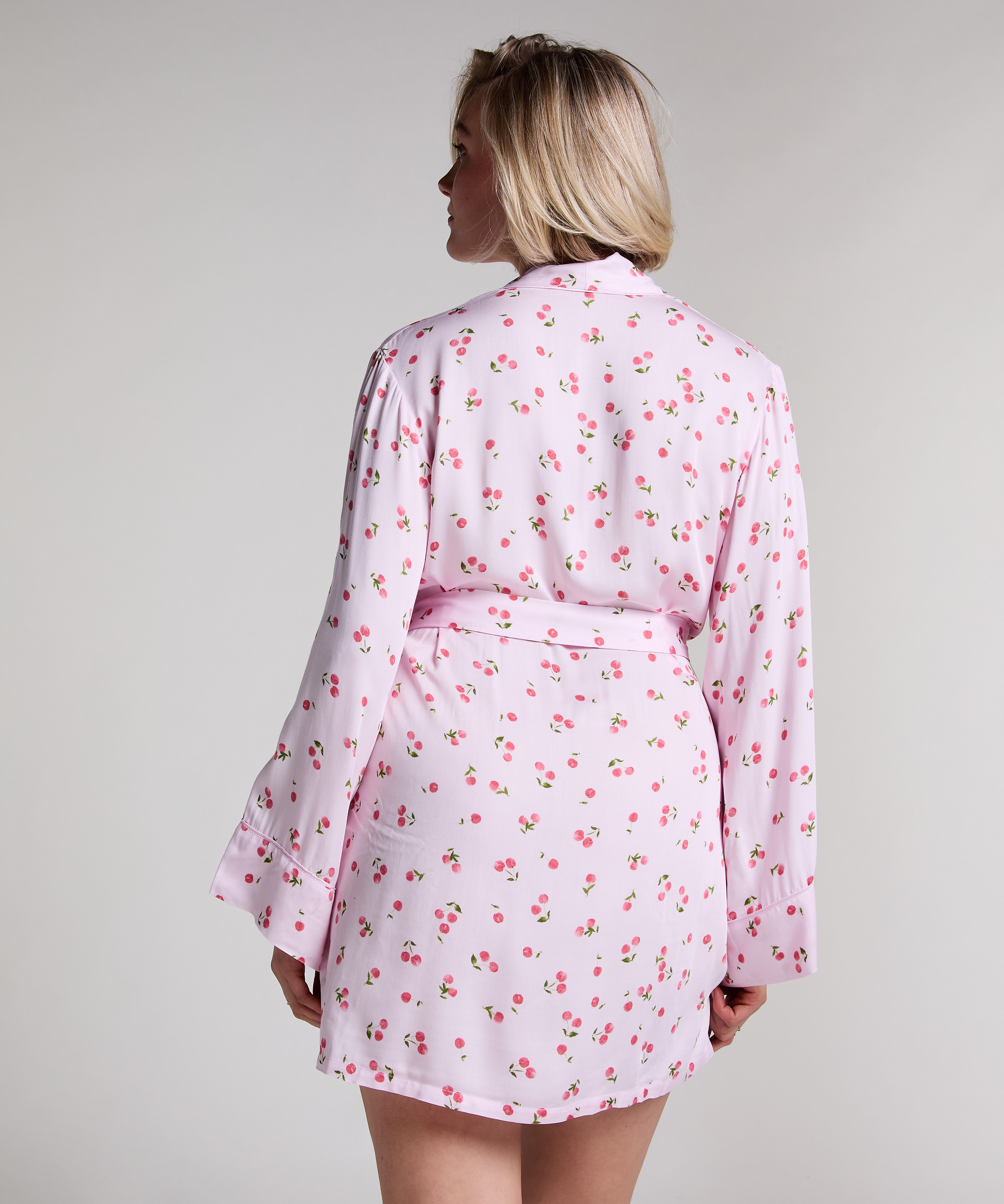 Kimono Satin, Rose, main