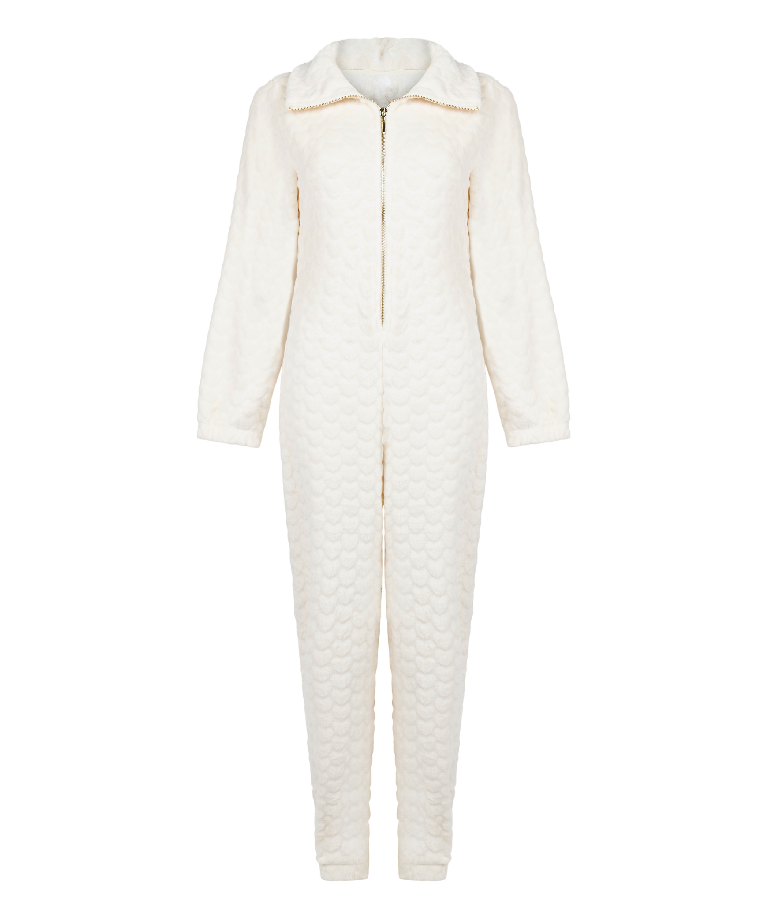 Onesie Fleece, Wit, main