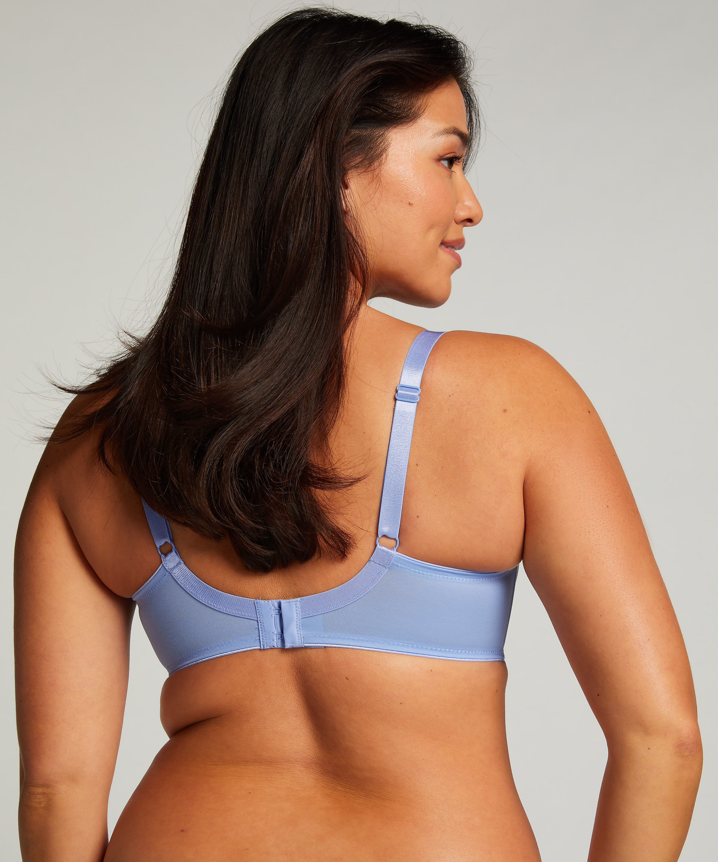 Soutien-gorge &agrave; armatures non-pr&eacute;form&eacute; minimiseur Nina, Bleu, main