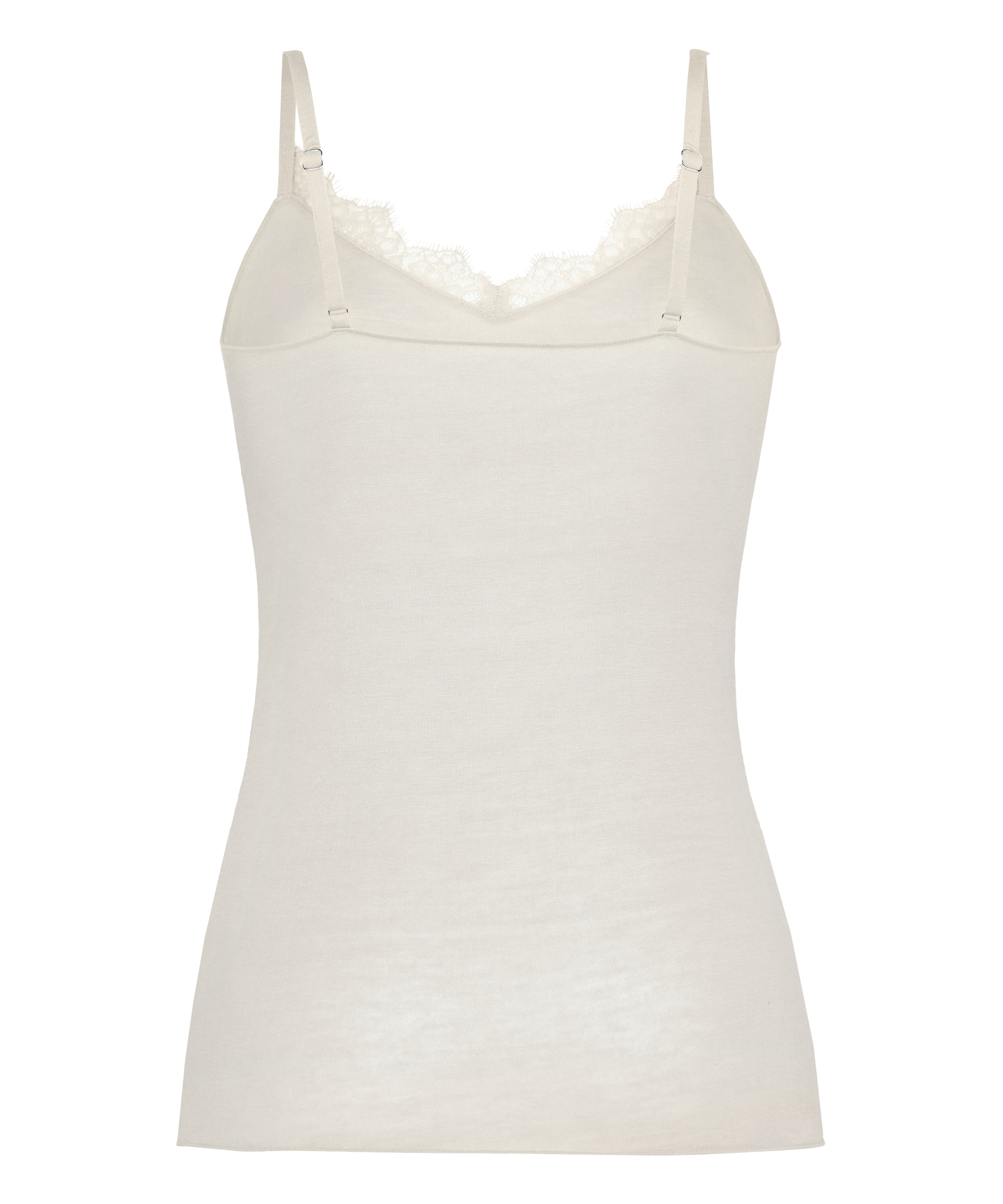 super soft Kant V-Neck cami with Cashmere, Wit, main