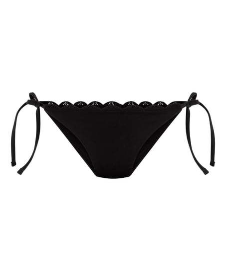 Cheeky Scallop Floral, Zwart