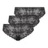 Lot de 3 slips brésiliens invisibles, Noir