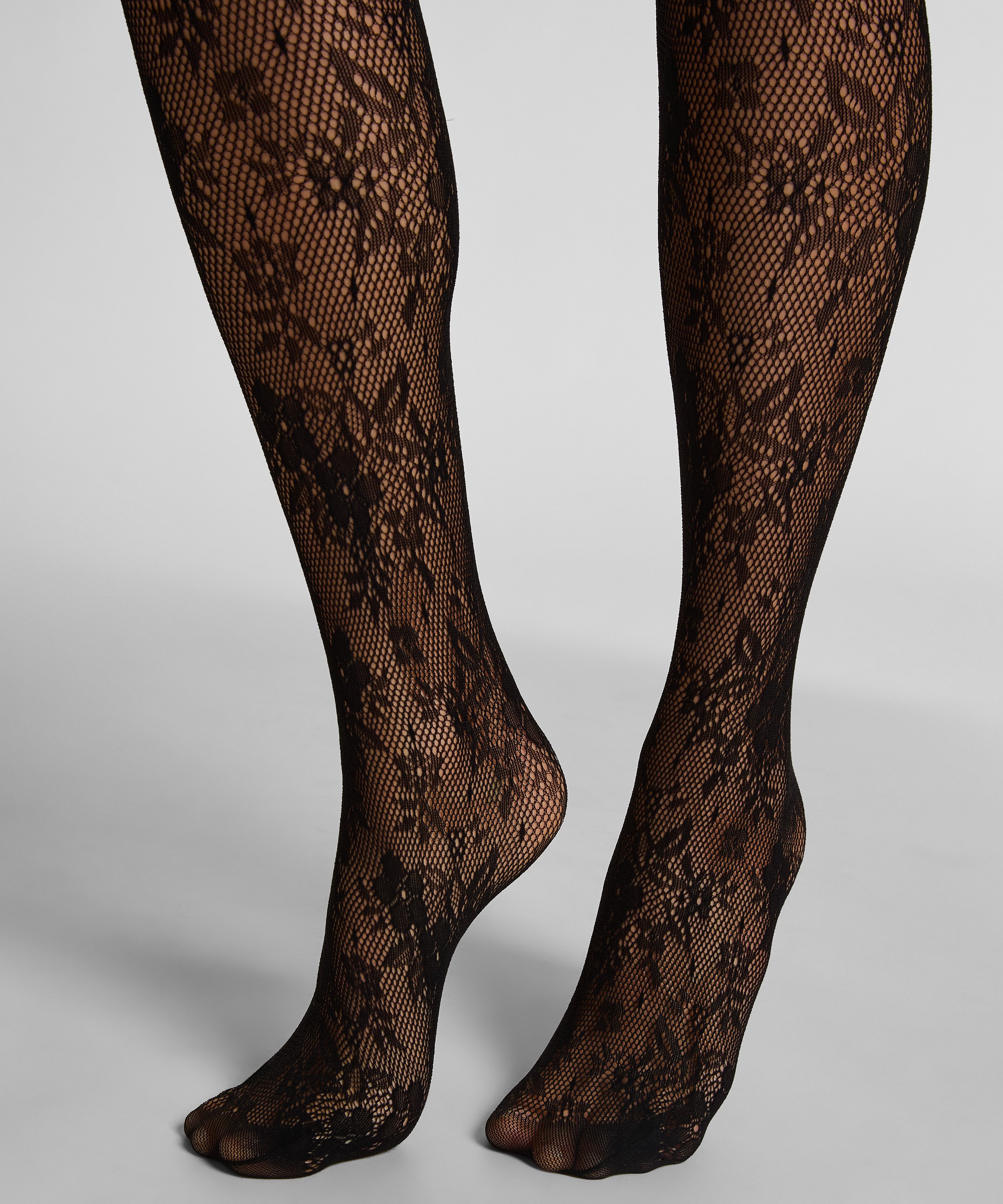 Panty Allover Lace, Zwart, main