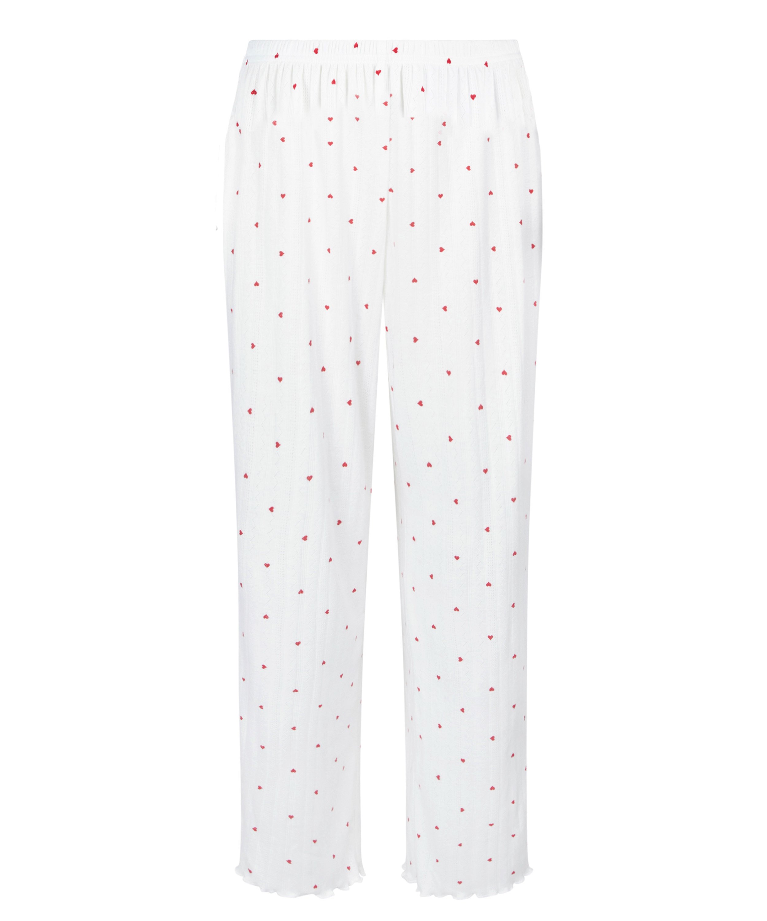 Pyjamabroek Pointelle, Wit, main