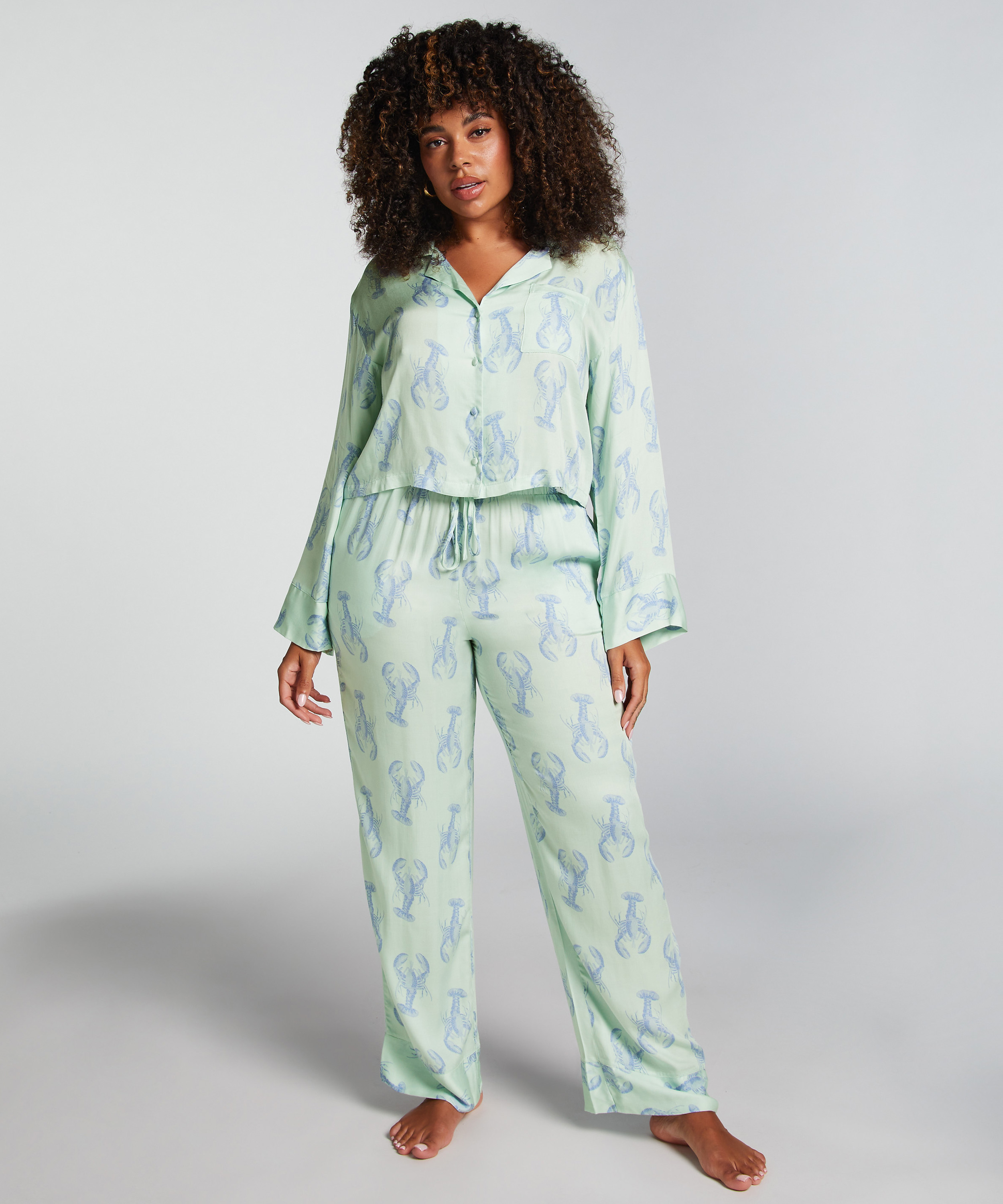 Broek Satijn, Groen, main