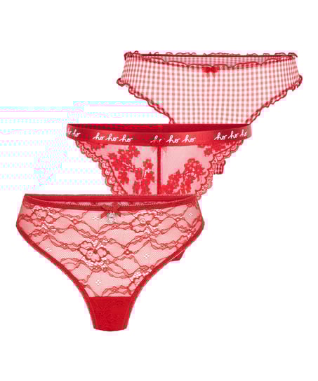 Cadeauset Kerst string, Rood