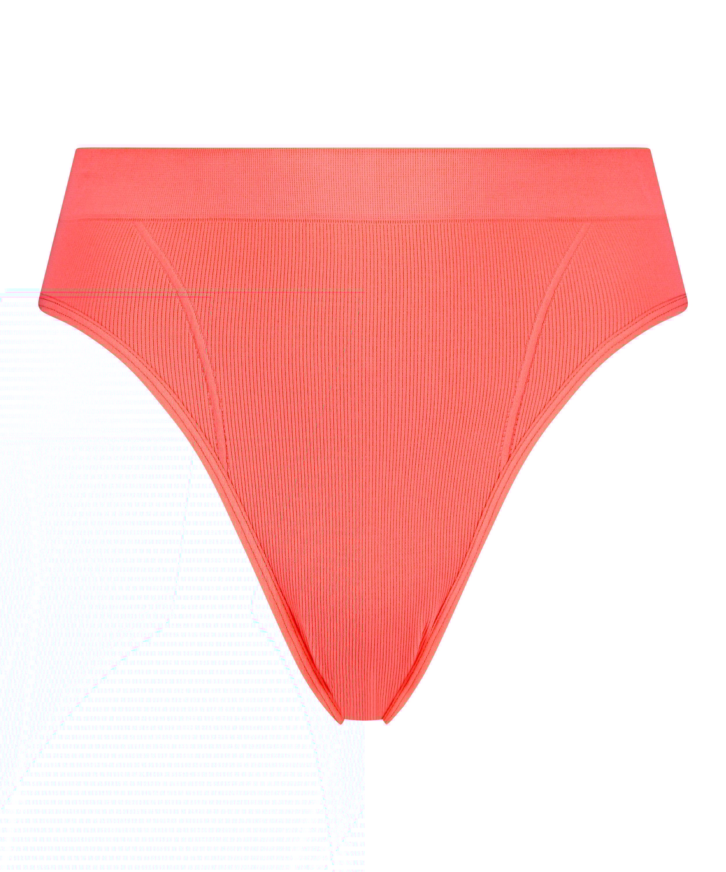 Slip brésilien taille haute Bae, Rose, main