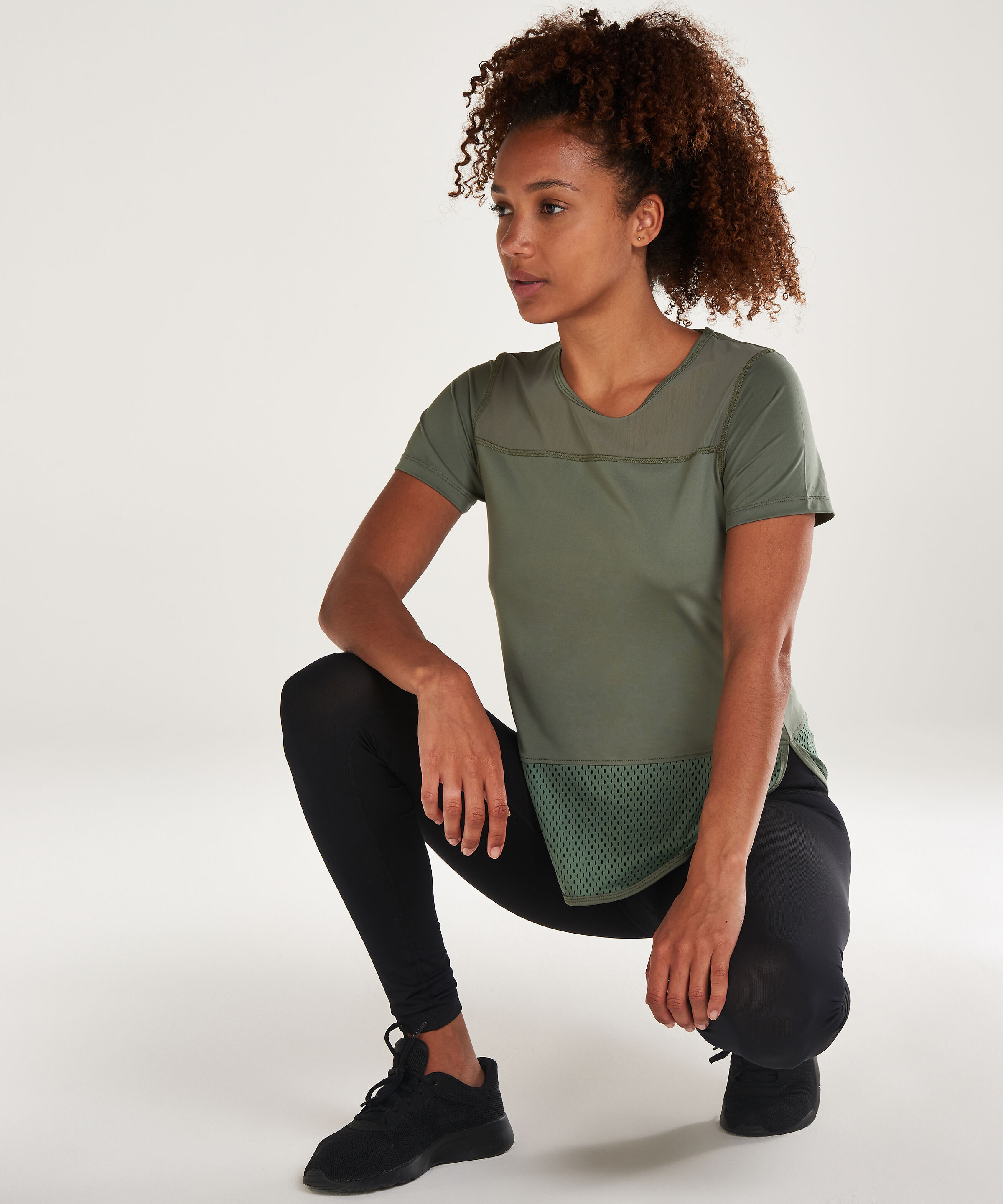 HKMX T-shirt performance mesh, Groen