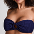 Bandeau bikinitop Cozumel, Blauw