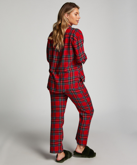 Pantalon de Pyjama Flanel, Rouge