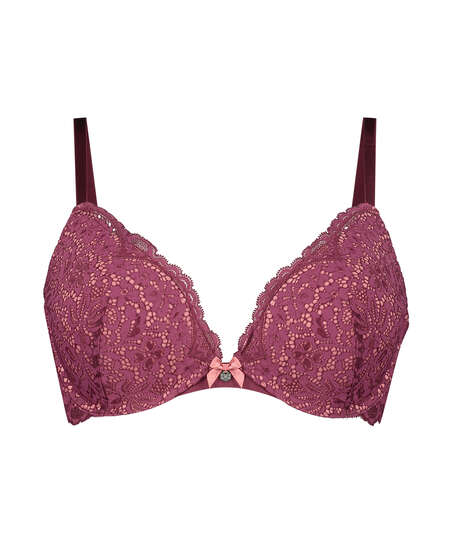 Voorgevormde push-up beugel bh Rose, Rood