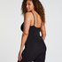Naadloze corrigerend thigh slimmer body, Zwart