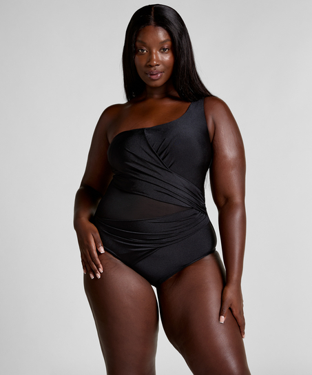 Badpak Shaping Shell Mesh, Zwart