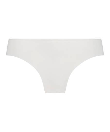 Slip br&eacute;silien Invisible Lace Back, Blanc