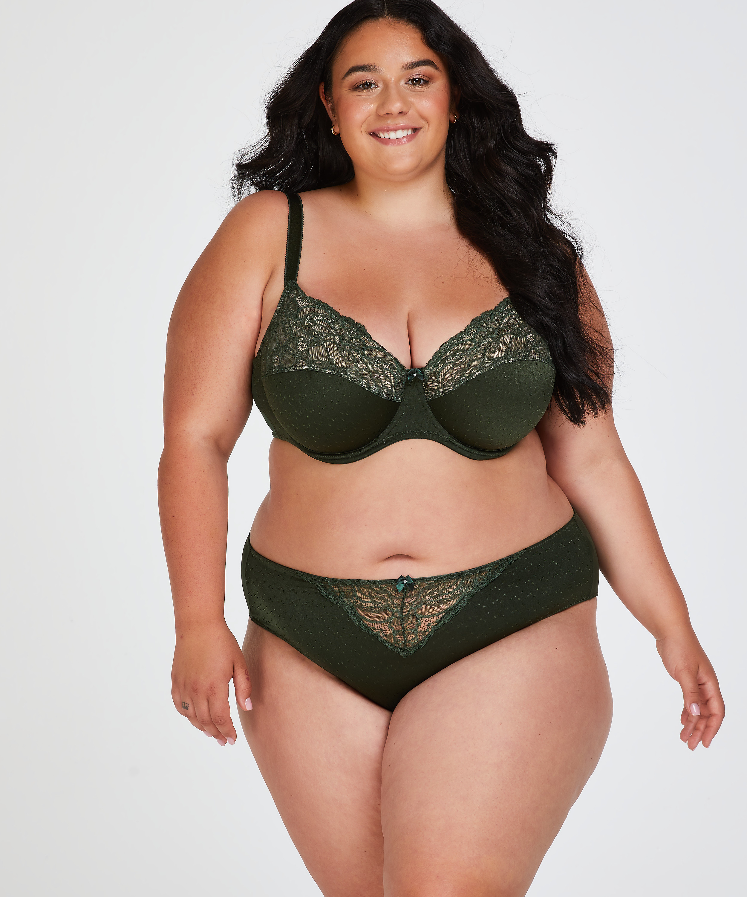 Soutien-gorge &agrave; armatures non-pr&eacute;form&eacute; Sophie, Vert, main