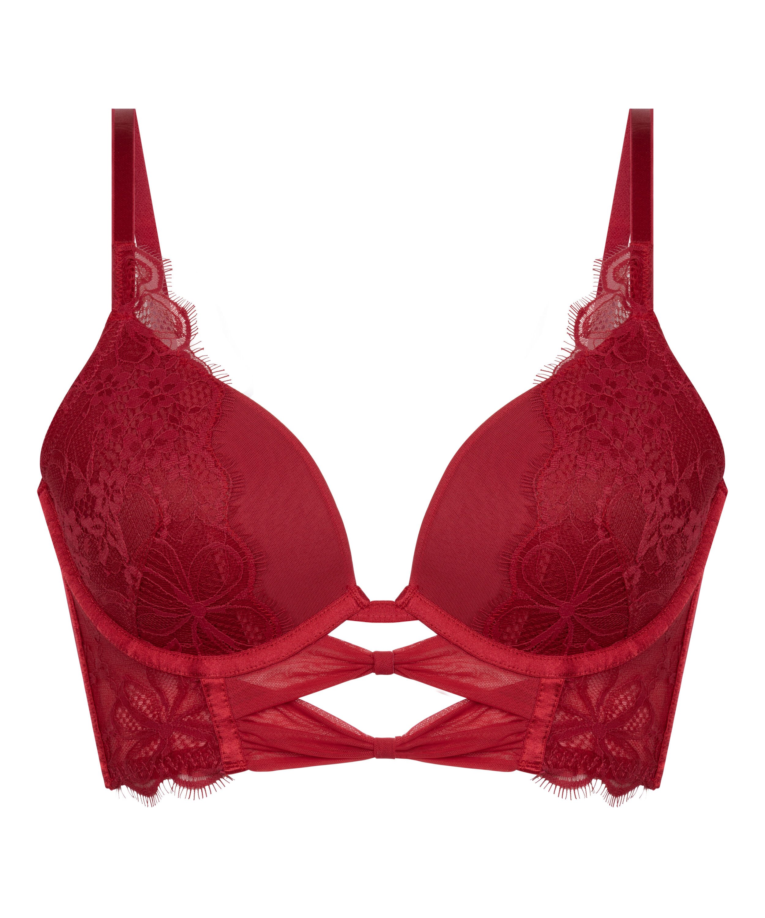 Soutien-gorge push-up Longline Marianna, Rouge
