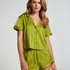 Pyjama short Satin, Groen