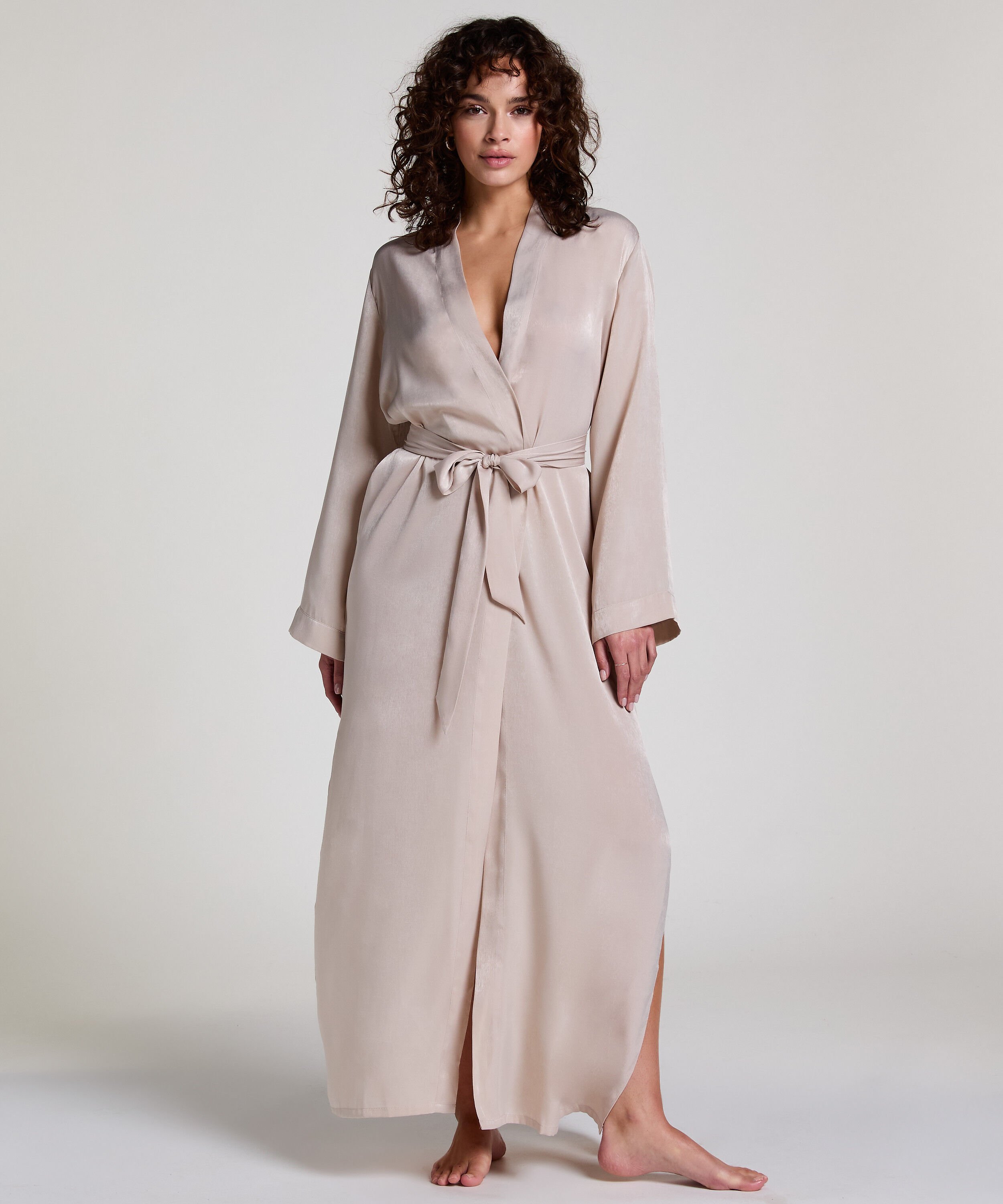 Kimono Satin, Beige