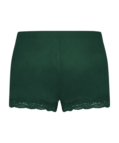 Short velours dentelle, Vert