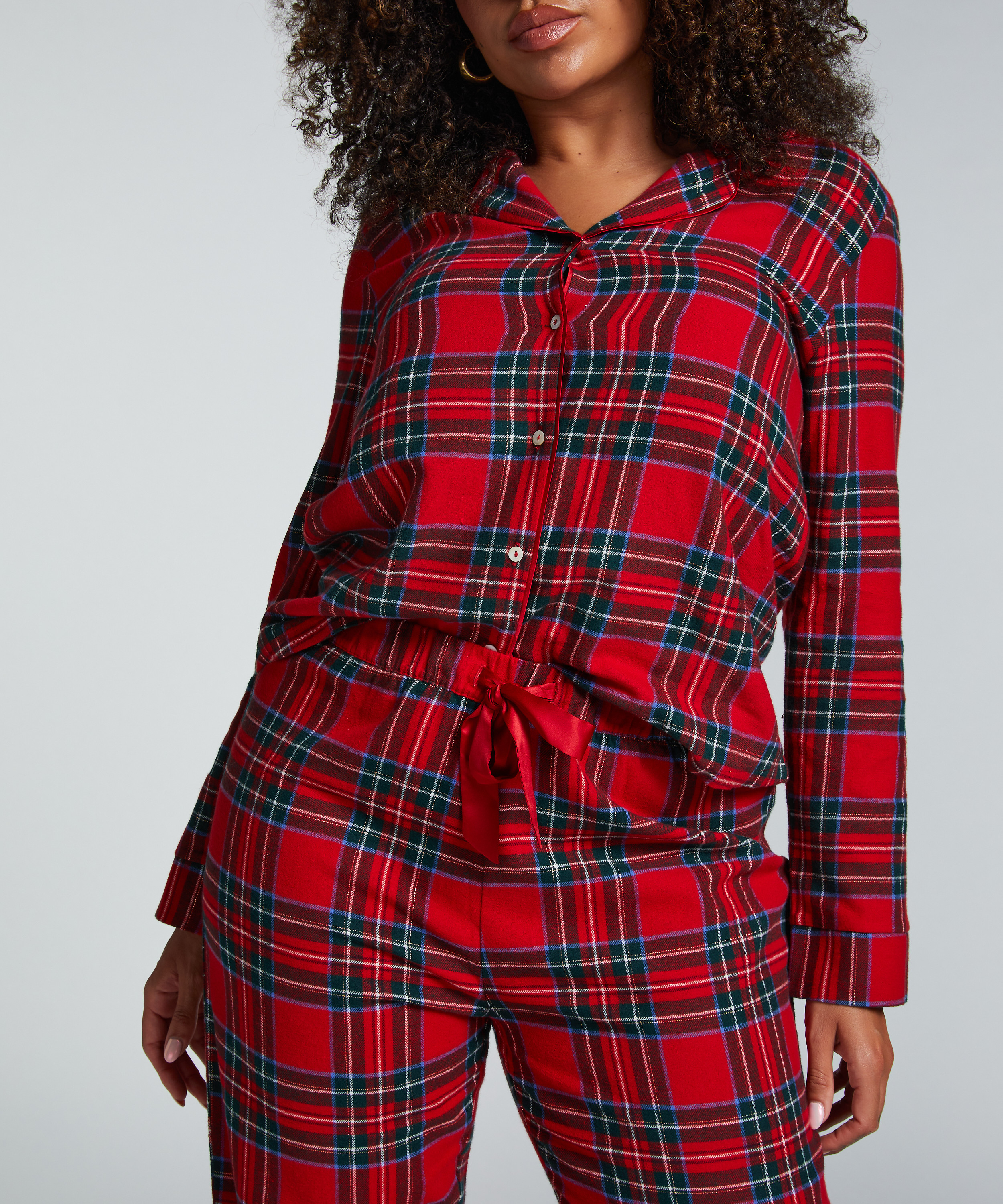 Pyjamaset Twill, Rood, main