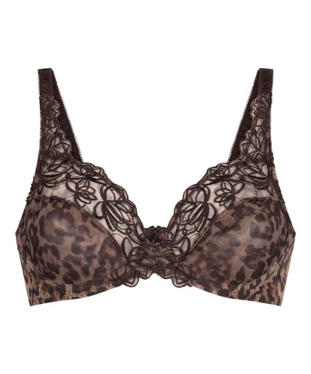 Soutien-gorge &agrave; armatures non-pr&eacute;form&eacute; Diva, Brun