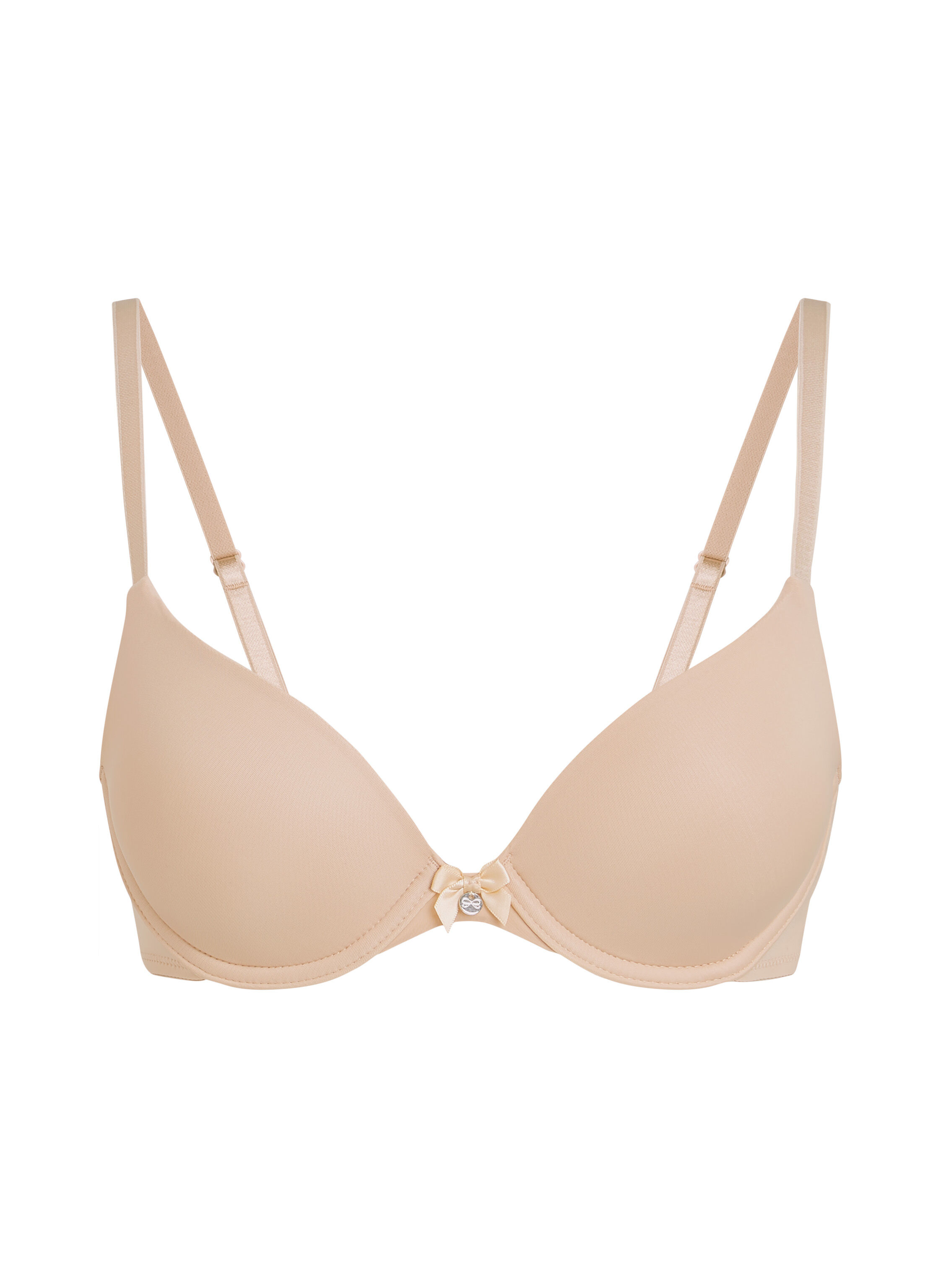 Voorgevormde beugel bh Plunge, Beige