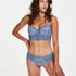 Voorgevormde longline beugel bh Shiloh, Blauw